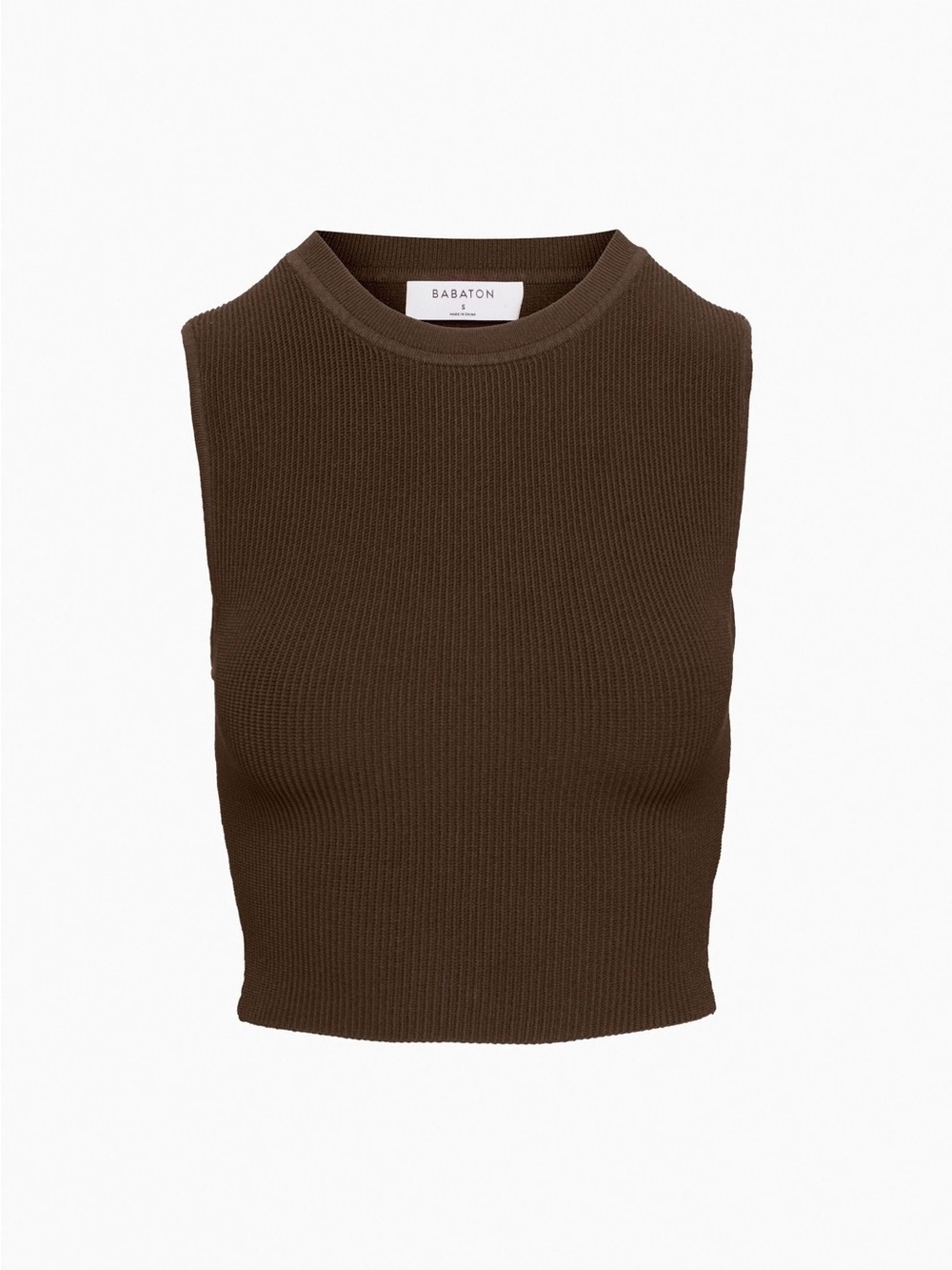 Aritzia Sculpt Knit Muscle Tank - Brown